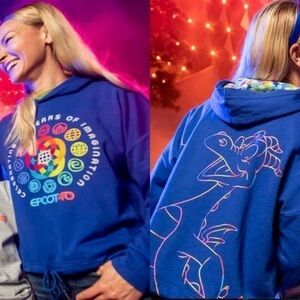 Disney World Epcot 40th Anniversary Figment Hoodie